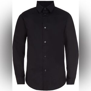 Calvin Klein Boys' Long Sleeve Slim Fit Dress Shirt Size 5